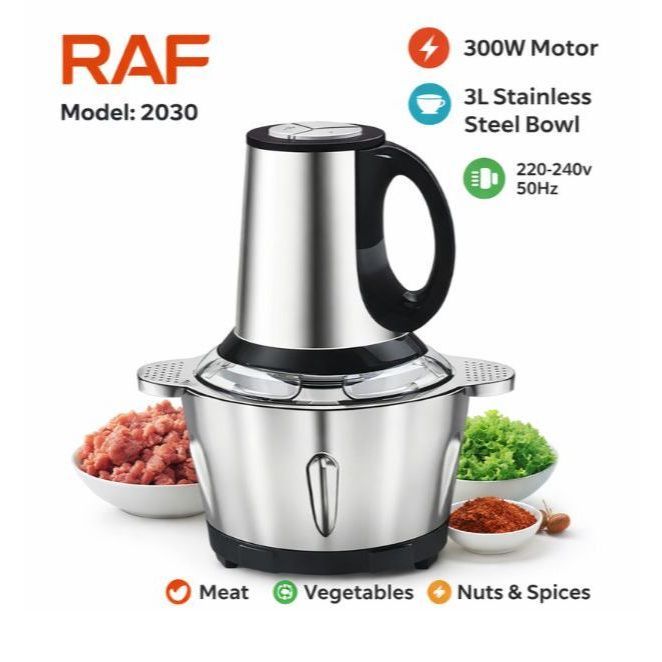 RAF Chopper Model 2030 – Electric Food Chopper | Multi-Function Vegetable & Meat Grinder