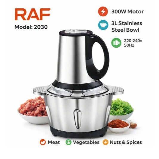RAF Chopper Model 2030 – Electric Food Chopper | Multi-Function Vegetable & Meat Grinder